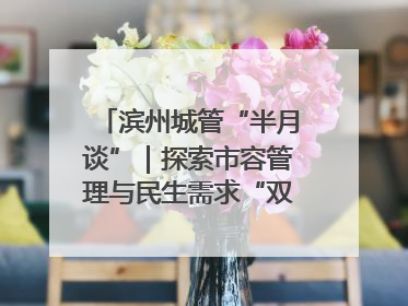 滨州城管“半月谈”｜探索市容管理与民生需求“双赢”新路径