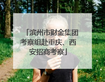 滨州市财金集团考察组赴重庆、西安招商考察