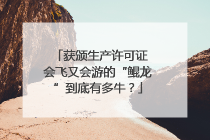 获颁生产许可证 会飞又会游的“鲲龙”到底有多牛？
