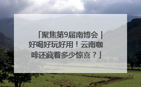 聚焦第9届南博会｜好喝好玩好用！云南咖啡还藏着多少惊喜？