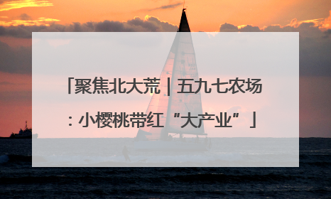聚焦北大荒｜五九七农场：小樱桃带红“大产业”