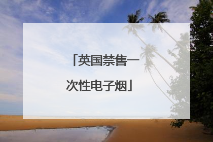 英国禁售一次性电子烟