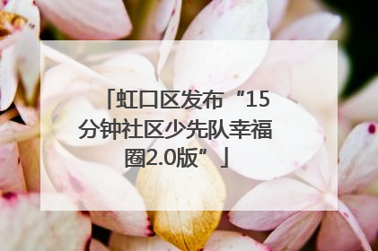虹口区发布“15分钟社区少先队幸福圈2.0版”