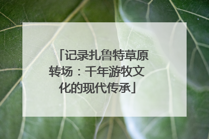 记录扎鲁特草原转场：千年游牧文化的现代传承