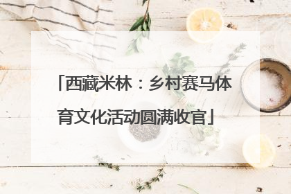 西藏米林：乡村赛马体育文化活动圆满收官