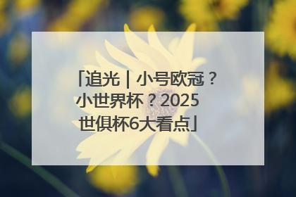 追光｜小号欧冠？小世界杯？2025世俱杯6大看点