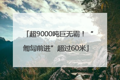 超9000吨巨无霸！“匍匐前进”超过60米