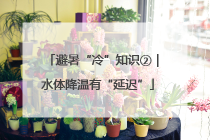 避暑“冷”知识②｜水体降温有“延迟”