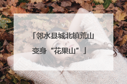 邻水县城北镇荒山变身“花果山”
