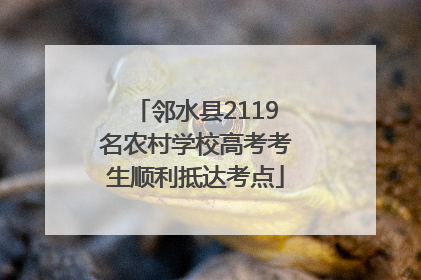 邻水县2119名农村学校高考考生顺利抵达考点