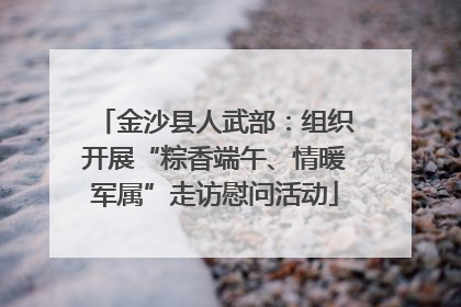 金沙县人武部：组织开展“粽香端午、情暖军属”走访慰问活动