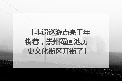 非遗巡游点亮千年街巷，崇州罨画池历史文化街区开街了