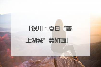 银川：夏日“塞上湖城”美如画