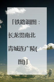铁路调图：长龙贯南北 青城连广陵(图)