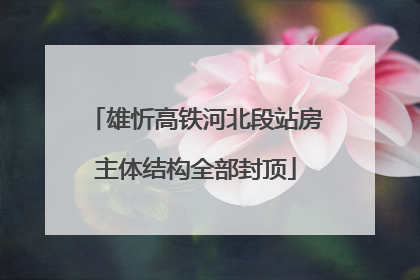 雄忻高铁河北段站房主体结构全部封顶