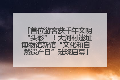 首位游客获千年文明“头彩”！大河村遗址博物馆新馆“文化和自然遗产日”璀璨启幕