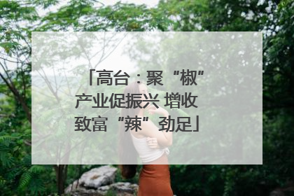 高台：聚“椒”产业促振兴 增收致富“辣”劲足