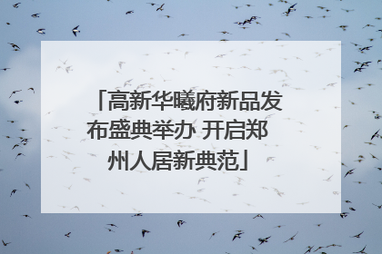 高新华曦府新品发布盛典举办 开启郑州人居新典范