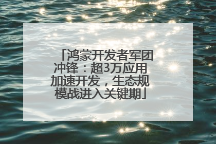 鸿蒙开发者军团冲锋：超3万应用加速开发，生态规模战进入关键期