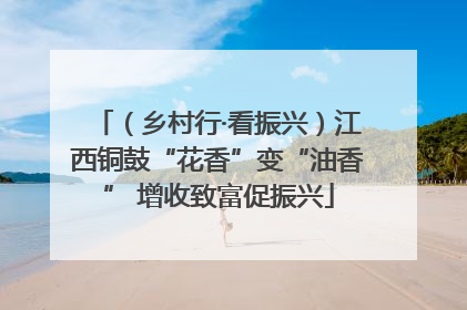 （乡村行·看振兴）江西铜鼓“花香”变“油香” 增收致富促振兴
