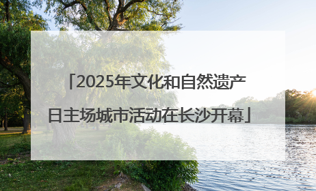 2025年文化和自然遗产日主场城市活动在长沙开幕