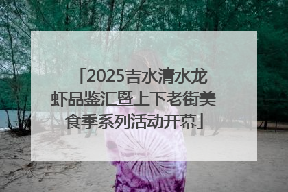 2025吉水清水龙虾品鉴汇暨上下老街美食季系列活动开幕