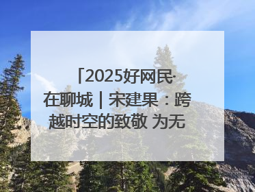 2025好网民·在聊城｜宋建果：跨越时空的致敬 为无名烈士“正名”