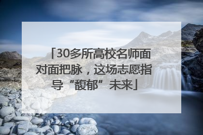 30多所高校名师面对面把脉，这场志愿指导“馥郁”未来
