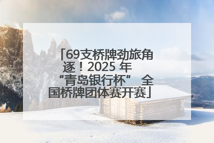 69支桥牌劲旅角逐！2025 年 “青岛银行杯” 全国桥牌团体赛开赛
