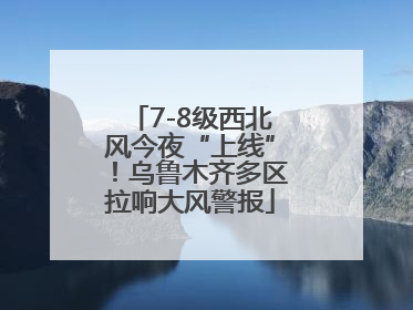7-8级西北风今夜“上线”！乌鲁木齐多区拉响大风警报