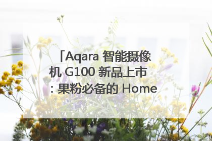 Aqara 智能摄像机 G100 新品上市：果粉必备的 HomeKit 看家拍档