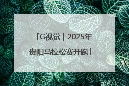 G视觉｜2025年贵阳马拉松赛开跑